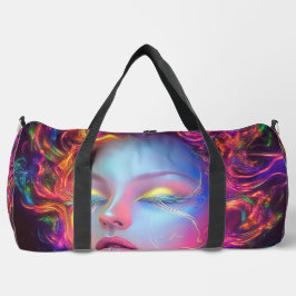 Bolso De Deporte Grande Mujer extranjera con pelo cósmico