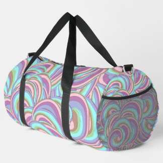 Bolso De Deporte Grande Multicolor Swirls Pattern Large