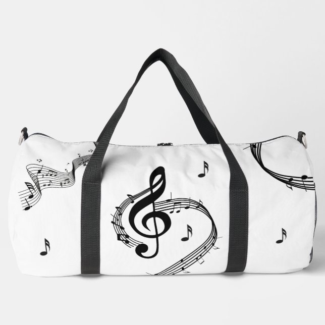 Bolso De Deporte Grande Música Climactic G Clef (Anverso)