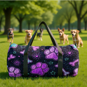Bolso De Deporte Grande Mystic Paw Print Corazón Viaje