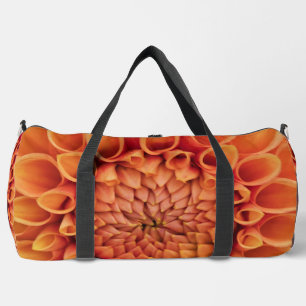 Bolso De Deporte Grande Naranja central Dahlia Flower