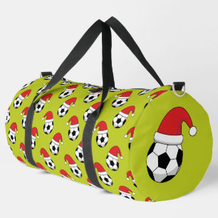 Bolso De Deporte Grande Navidades Bola De Fútbol Con Patrón Gorra De Santa