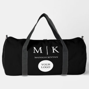 Bolso De Deporte Grande Negocio minimalista y elegante con logotipos en bl