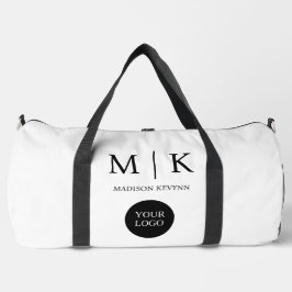 Bolso De Deporte Grande Negocio minimalista y elegante con logotipos en bl