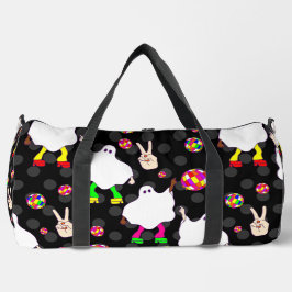 Bolso De Deporte Grande negro negro negro de disco halloween