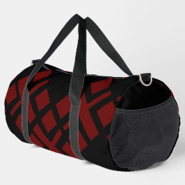 Bolso De Deporte Grande Negro oscuro rojo