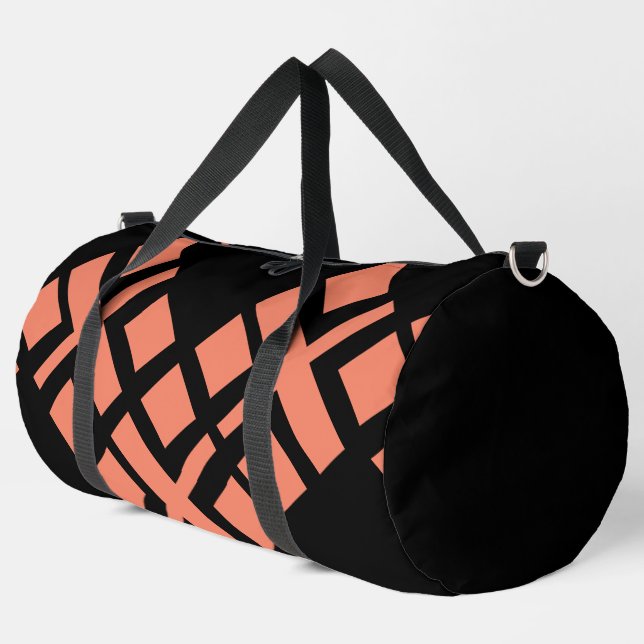Bolso De Deporte Grande Negro Salmon Red (Esquina izquierda)