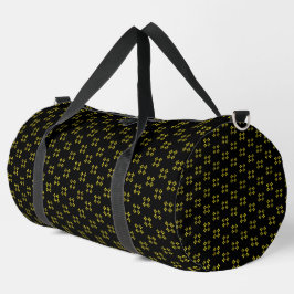 Bolso De Deporte Grande Negro y Amarillo Grande