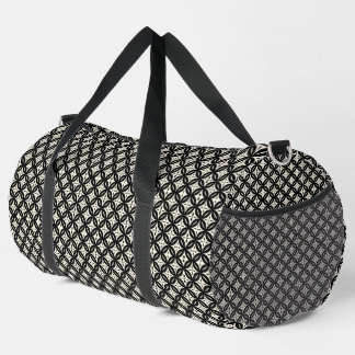 Bolso De Deporte Grande Negro y beige pequeño