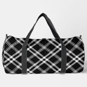 Bolso De Deporte Grande Negro y blanco