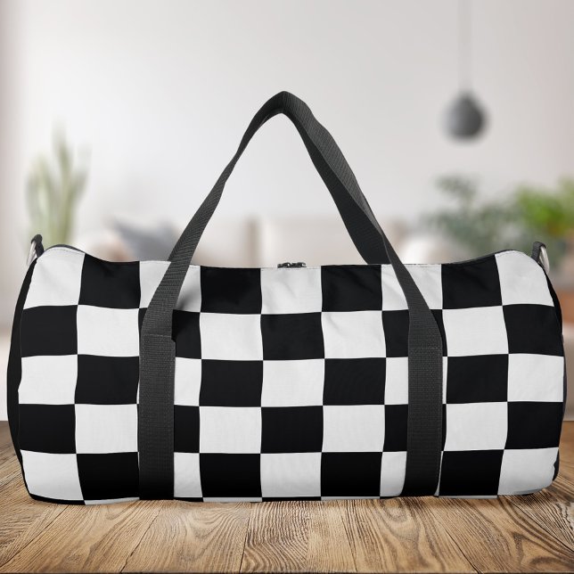 Bolso De Deporte Grande Negro y blanco controlado (Subido por el creador)