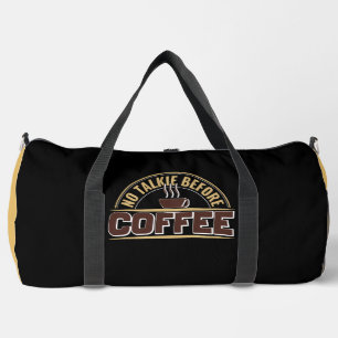 Bolso De Deporte Grande No Hablar Antes del Café