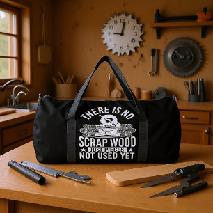 Bolso De Deporte Grande No hay madera de desecho, solo piezas