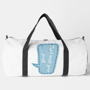 Bolso De Deporte Grande no malgastes tu juventud