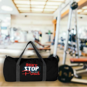 Bolso De Deporte Grande No pares hasta que estés orgulloso