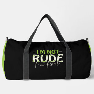 Bolso De Deporte Grande No Soy Grosera Soy Real