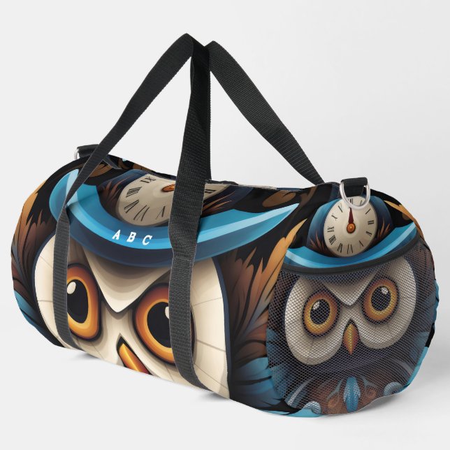 Bolso De Deporte Grande Nombre de búho (Esquina derecha)