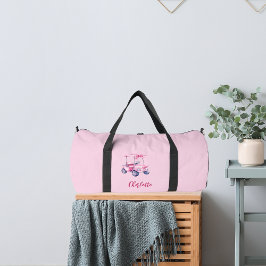 Bolso De Deporte Grande Nombre del carrito de golf rosa