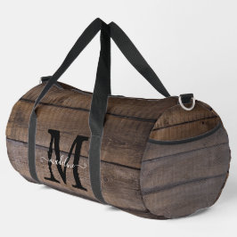 Bolso De Deporte Grande Nombre del guión del monograma rubio marrón person