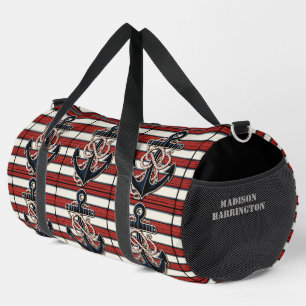 Bolso De Deporte Grande Nombre personalizado Anclaje náutico