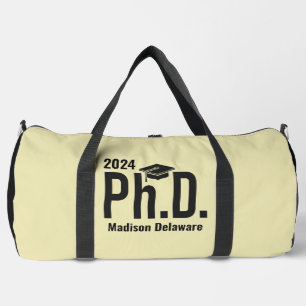 Bolso De Deporte Grande Nombre personalizado, año y color Ph.D.