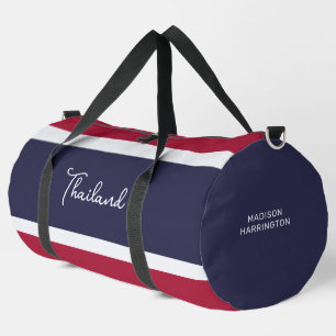 Bolso De Deporte Grande Nombre personalizado Colores de Tailandia