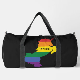 Bolso De Deporte Grande Nombre personalizado Gay Unicorn