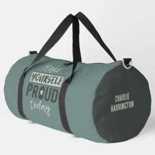Bolso De Deporte Grande Nombre personalizado "Make Yourself Proud"