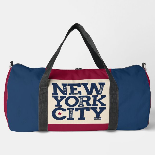 Bolso De Deporte Grande Nombre personalizado Nueva York (Anverso)