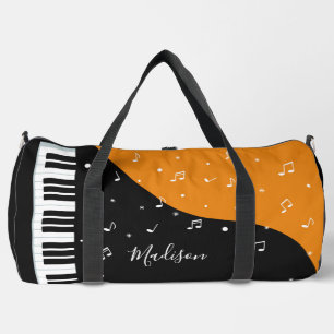 Bolso De Deporte Grande Nombre personalizado Piano Music