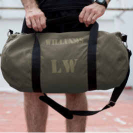 Bolso De Deporte Grande Nombre personalizado simple Monograma Número de Je