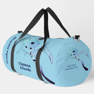 Bolso De Deporte Grande Nombre y ubicación personalizados Buceo Scuba