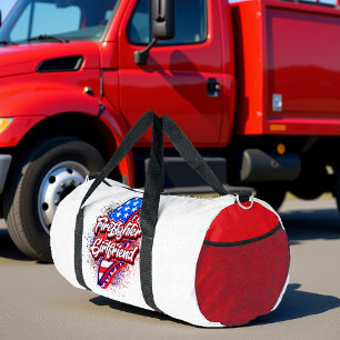 Bolso De Deporte Grande Novia bombero Orgullo perno americano
