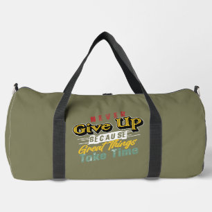 Bolso De Deporte Grande Nunca Desistas Grandes Cosas Tiempo