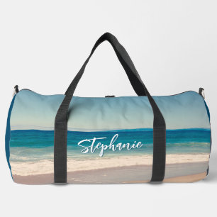 Bolso De Deporte Grande Océano fotográfico de playa personalizado