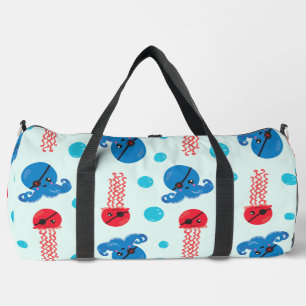 Bolso De Deporte Grande Octopus pirata, medusas piratas, animales marinos