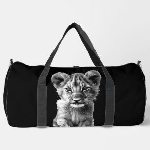 Bolso De Deporte Grande Oh Bebé Gran Gato Cachorro Gris