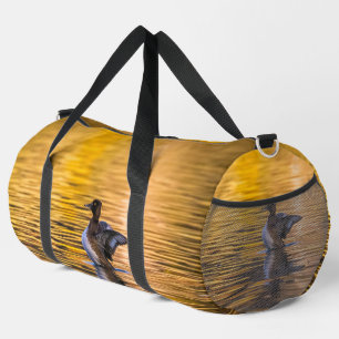Bolso De Deporte Grande Ojo dorado en un lago dorado