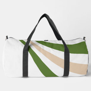 Bolso De Deporte Grande Ola blanca, de arena y verde pálido