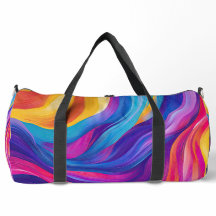 OLAS DE ABSTRACTO AMARILLO PURPLE AZUL NARANJA