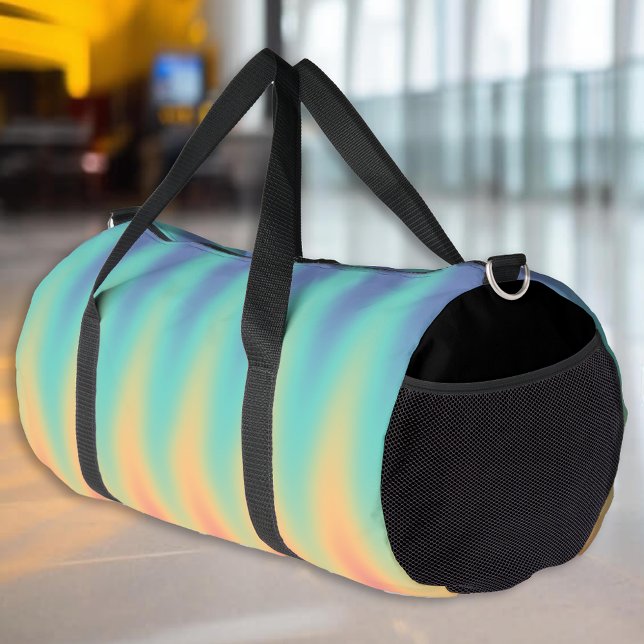 Bolso De Deporte Grande Olas de arcoiris hippy psicodélico (Subido por el creador)
