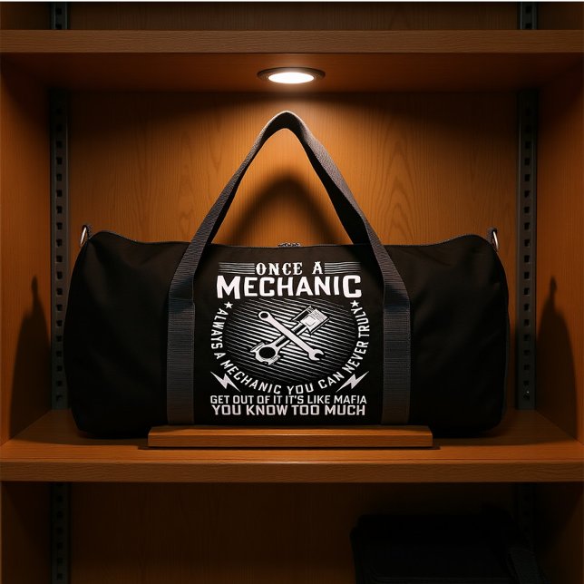 BOLSO DE DEPORTE GRANDE ONCE A MECHANIC ALWAYS A MECHANIC  (Subido por el creador)
