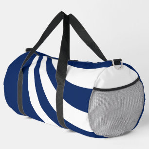 Bolso De Deporte Grande Onda azul y blanca