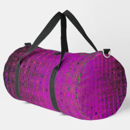 Bolso De Deporte Grande Ondas abstractas de boomerang retro magenta