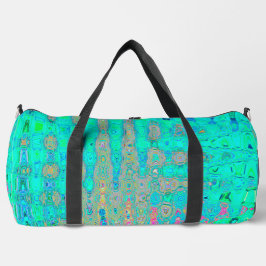 Bolso De Deporte Grande Ondas Atómicas de Arcoíris Retro Abstractas Divert