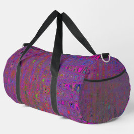 Bolso De Deporte Grande Ondas Atómicas Retro Magenta Groovy Psicodélicas