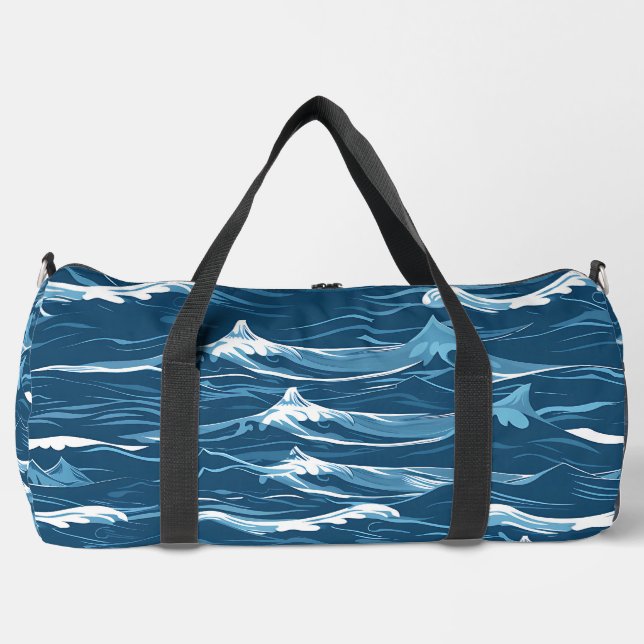 Bolso De Deporte Grande Ondas azules (Anverso)