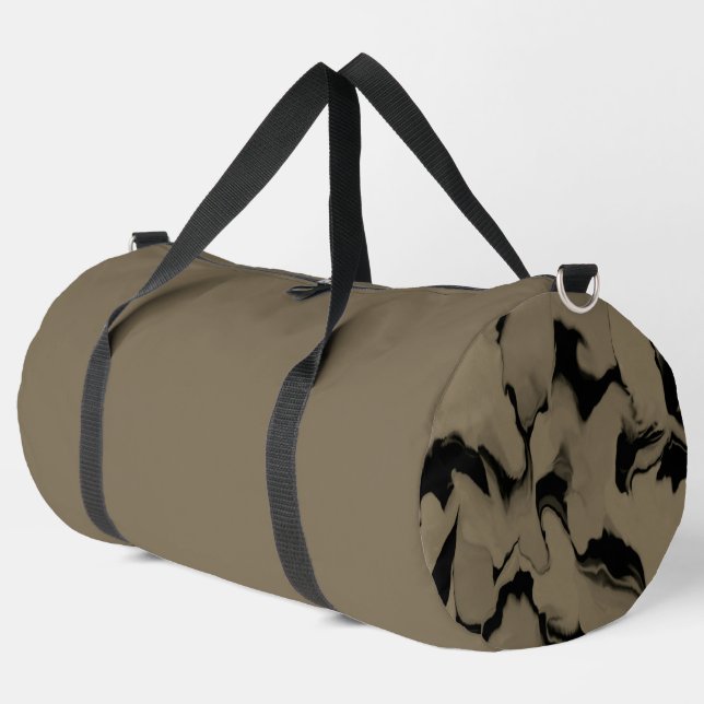 Bolso De Deporte Grande Ondas de negro y marrón (Esquina izquierda)