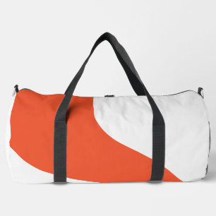 Bolso De Deporte Grande Ondas simples - Naranja y blanco
