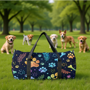 Bolso De Deporte Grande Organizador de viaje con estampado de mascota capr